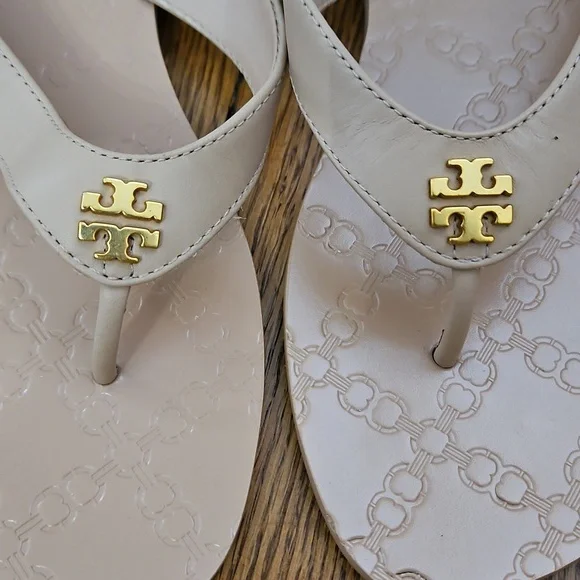 Tory Burch Leather Nude 8 - Picture 2 of 6